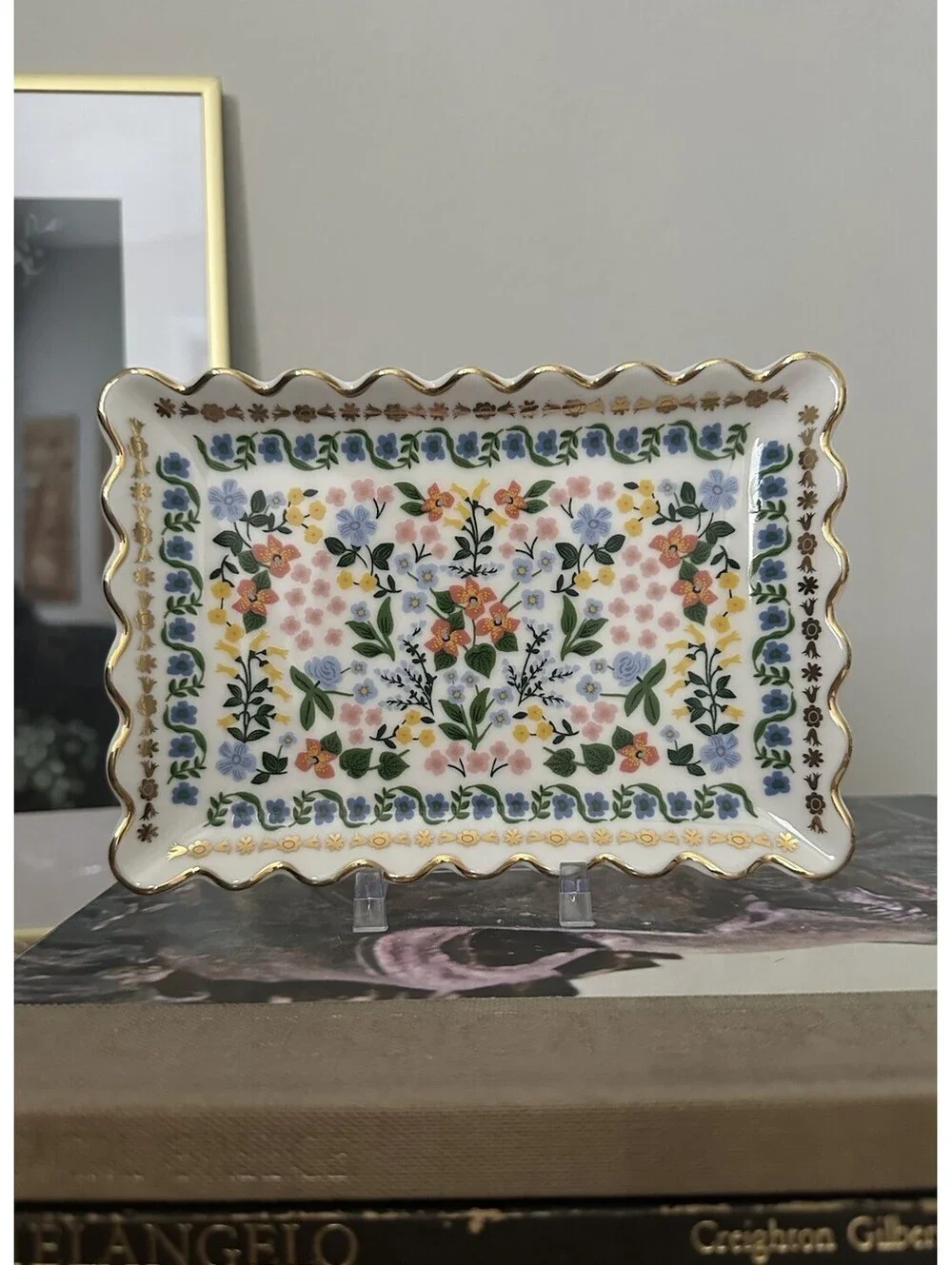Rifle Paper Company Wildwood Catch All Tray Jewerly Trinket Dish